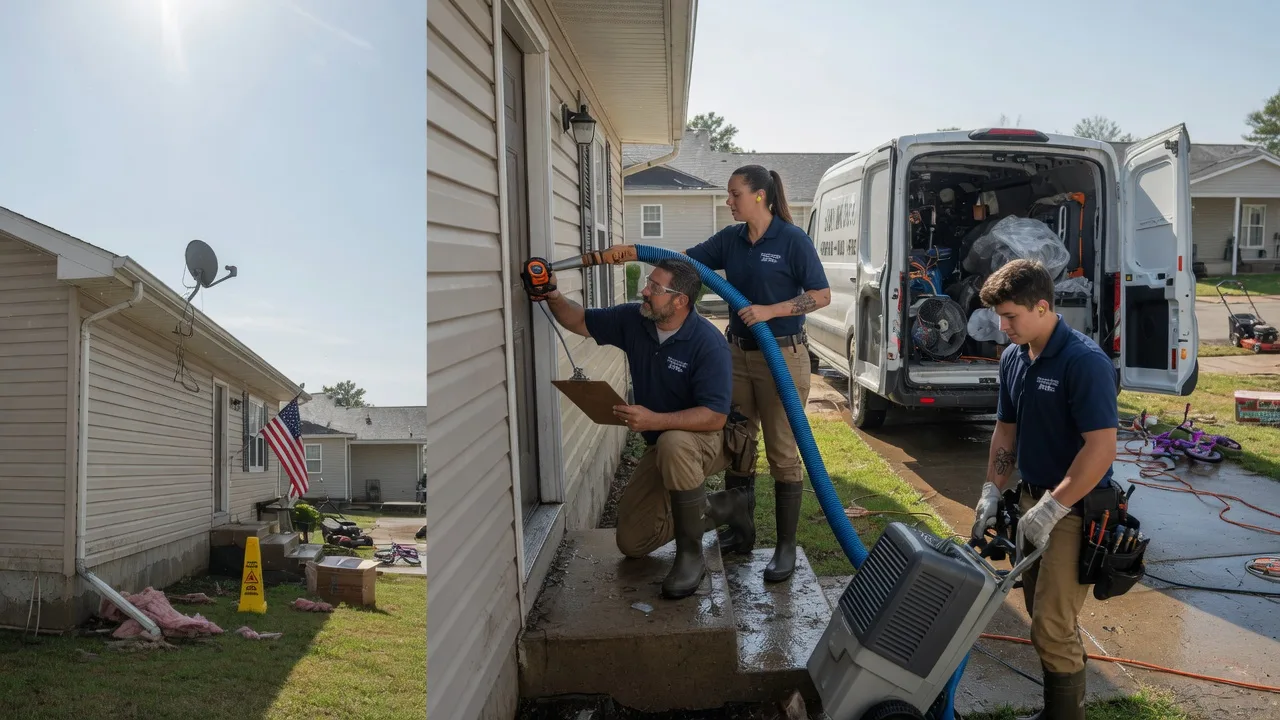Ceiling Water Damage Restoration in Winchester, KS near me